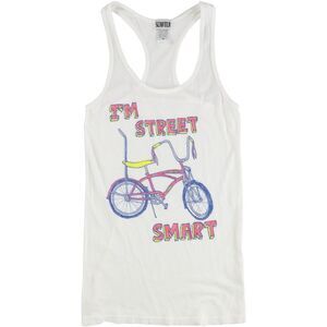 Scratch Womens I'm Street Smart Racerback Tank Top, NWT